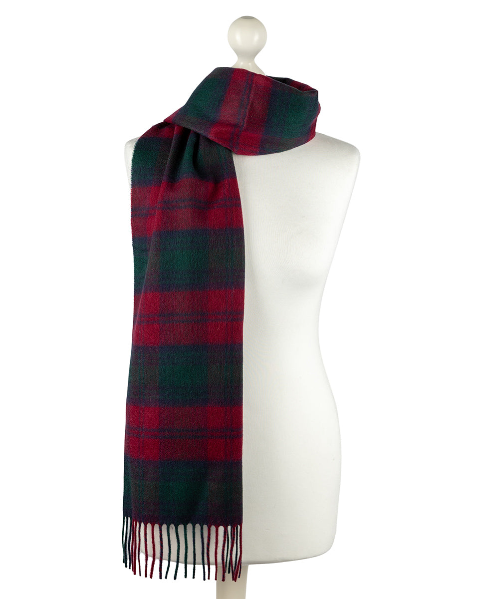 Johnstons of Elgin Lindsay Tartan Cashmere Scarf