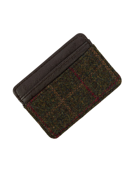 Heritage Card Holder- Green Box Tweed