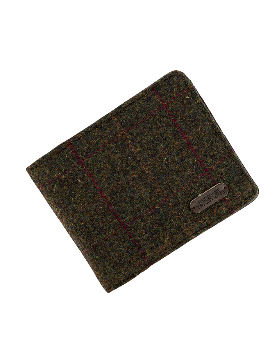 Tweed Wallet - Green Box Tweed