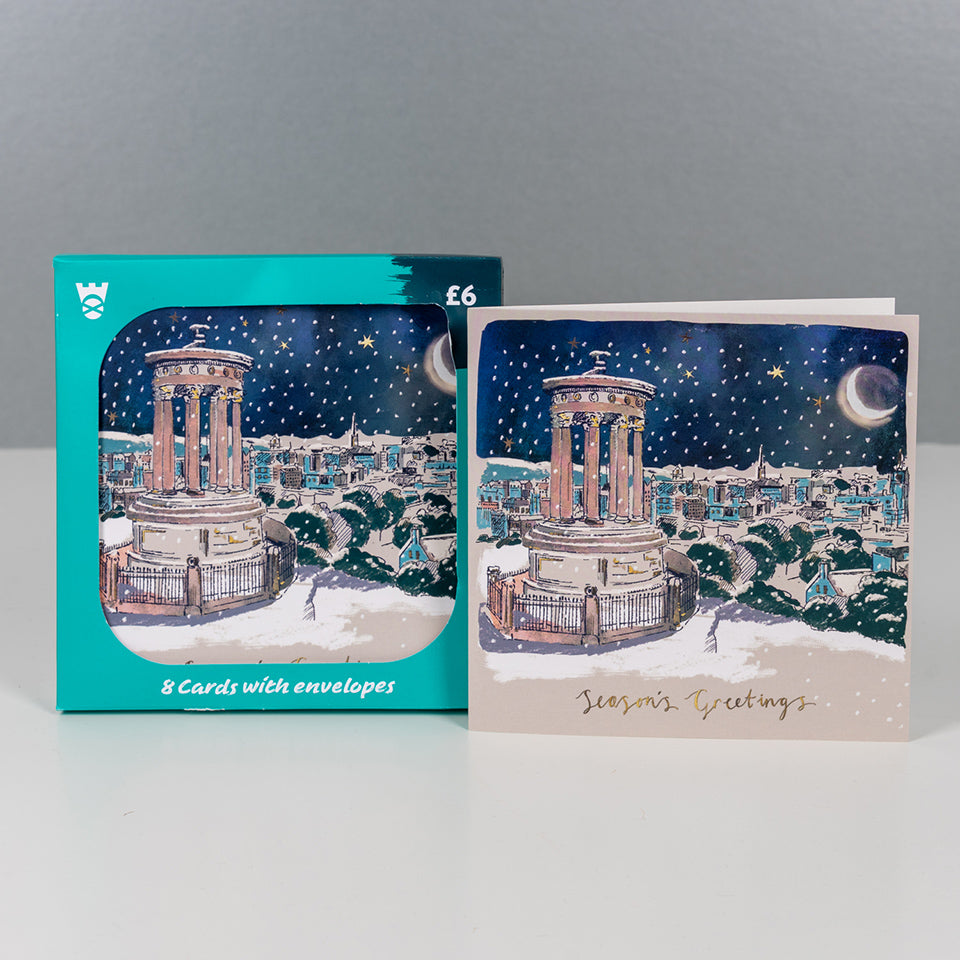 Edinburgh Christmas Cards Pack of 8