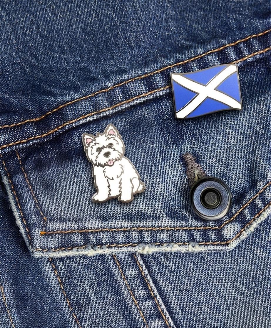 Saltire Flag Pin Badge