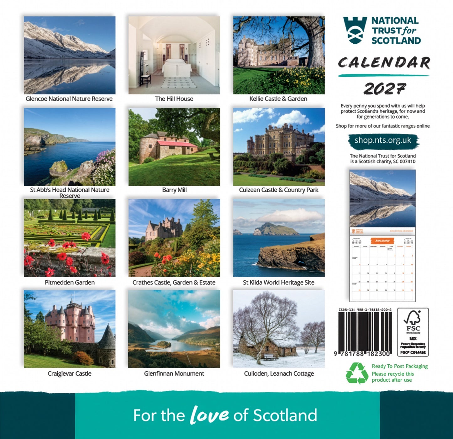 National Trust for Scotland 2027 Calendar