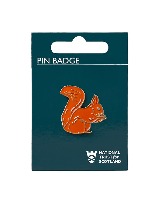 Red Squirrel Pin Badge