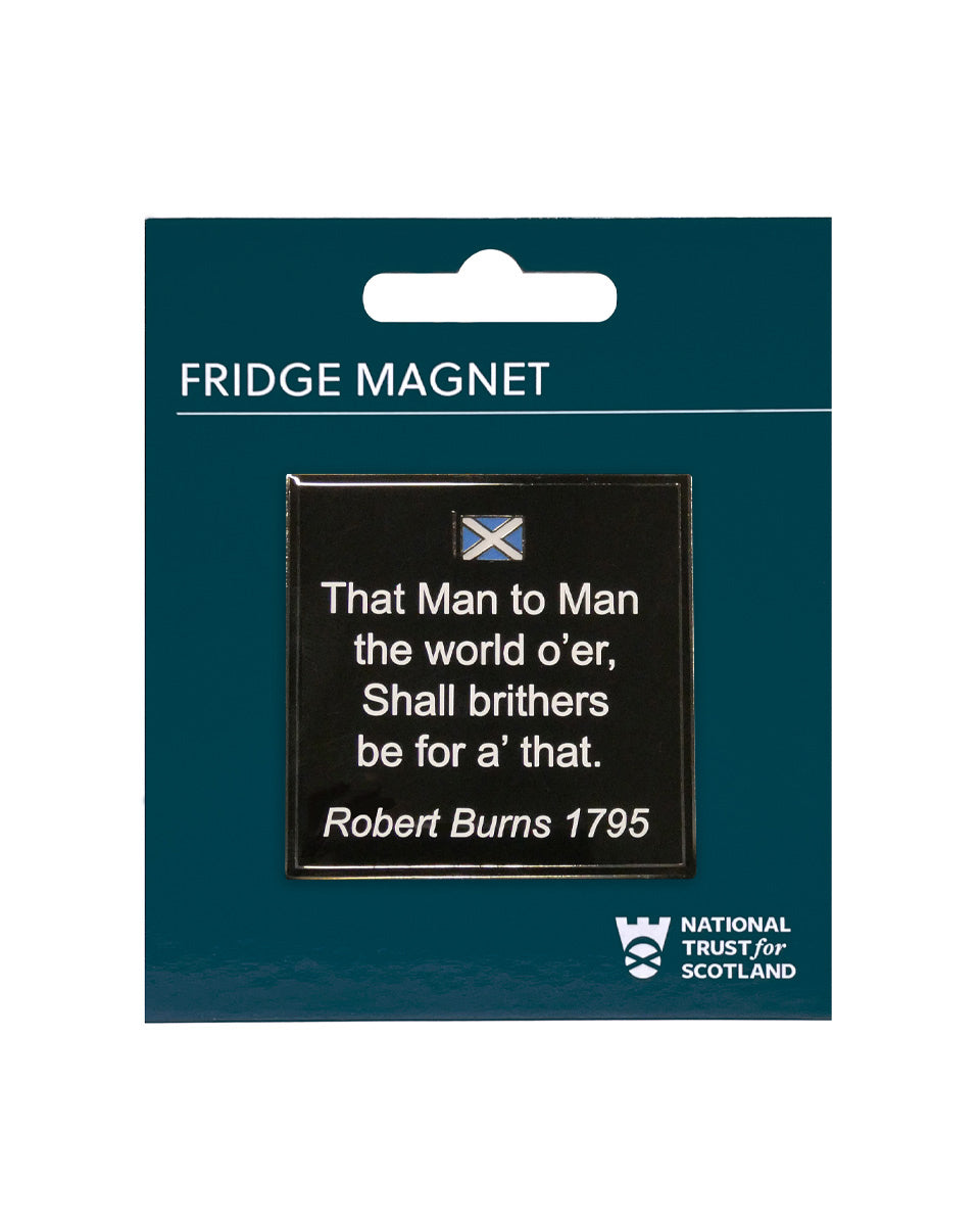 Robert Burns Quote Fridge Magnet