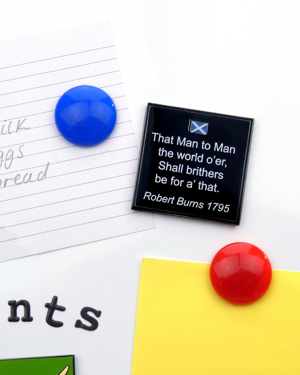Robert Burns Quote Fridge Magnet