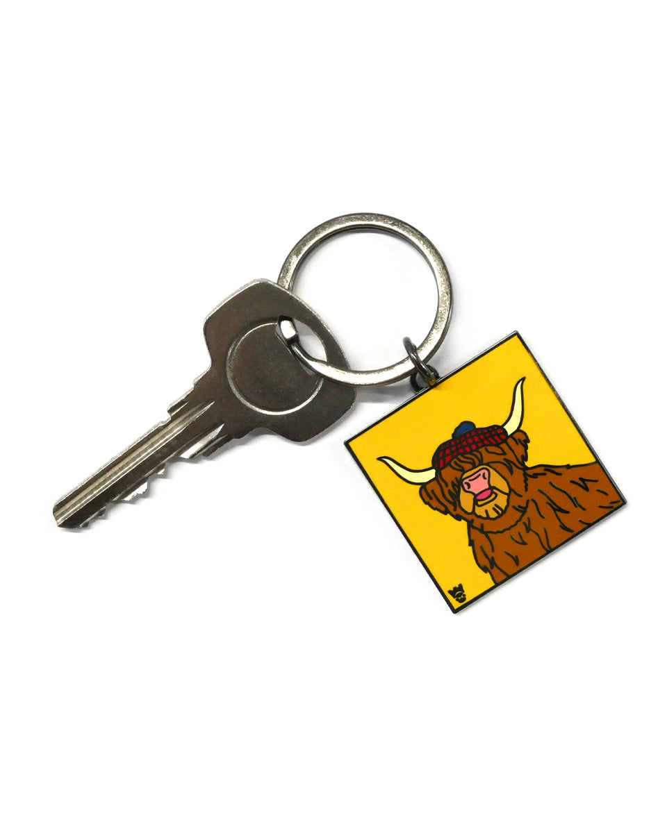 Dougal the Highland Cow Keyring