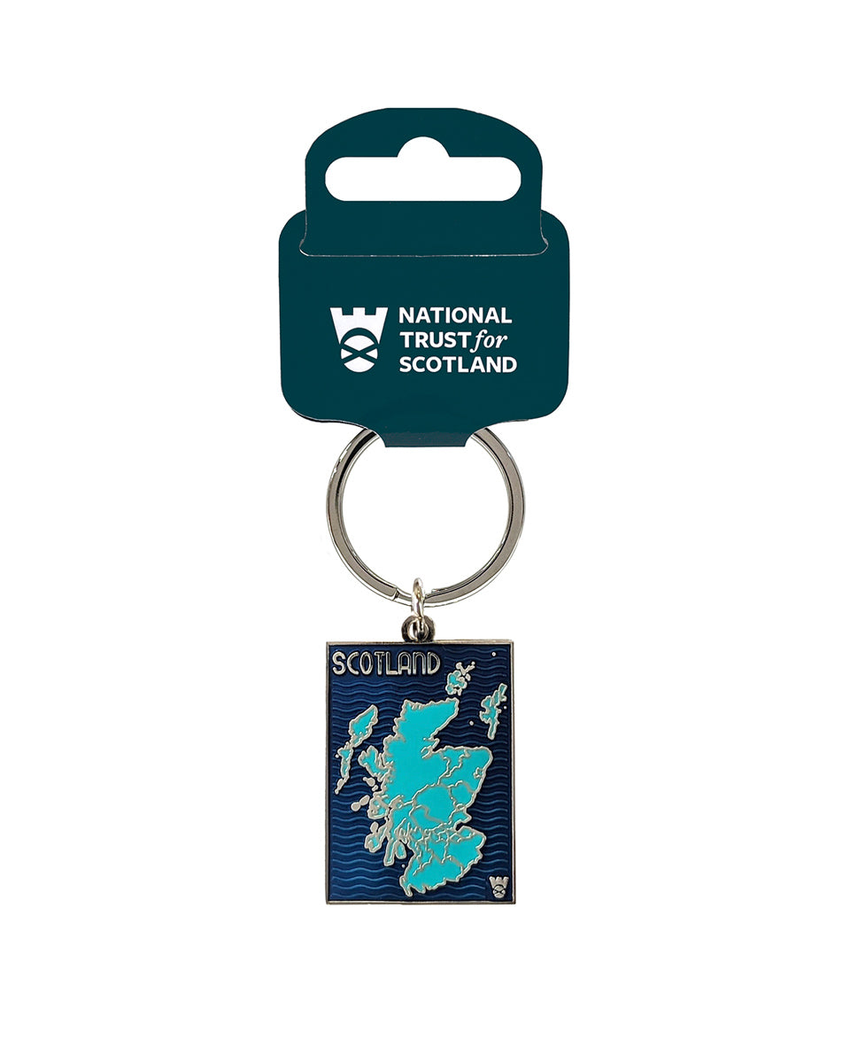 Scotland Map Keyring