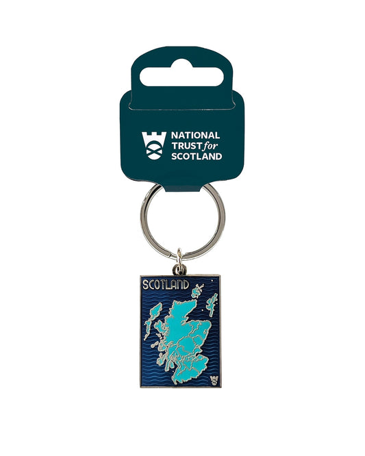 Scotland Map Keyring