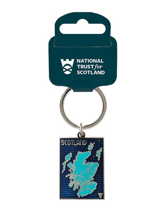 Scotland Map Keyring