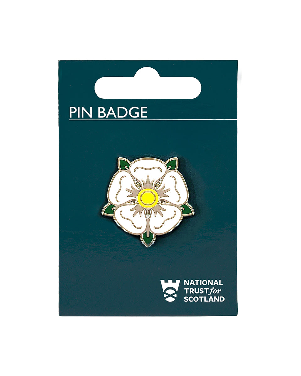 Jacobite Rose Pin Badge