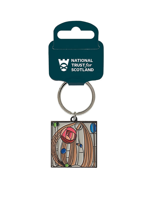 Charles Rennie Mackintosh Rose Keyring