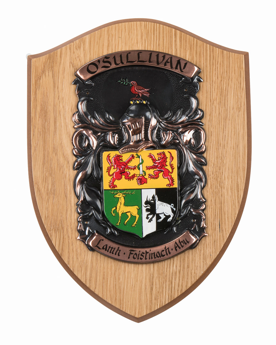 Scottish Heraldic Shield in Light Oak - Large