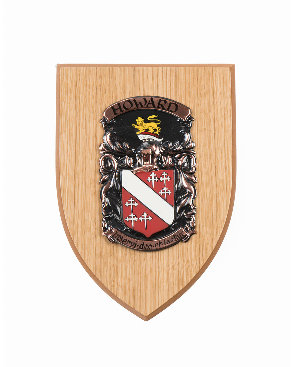 Scottish Heraldic Shield in Light Oak - Medium