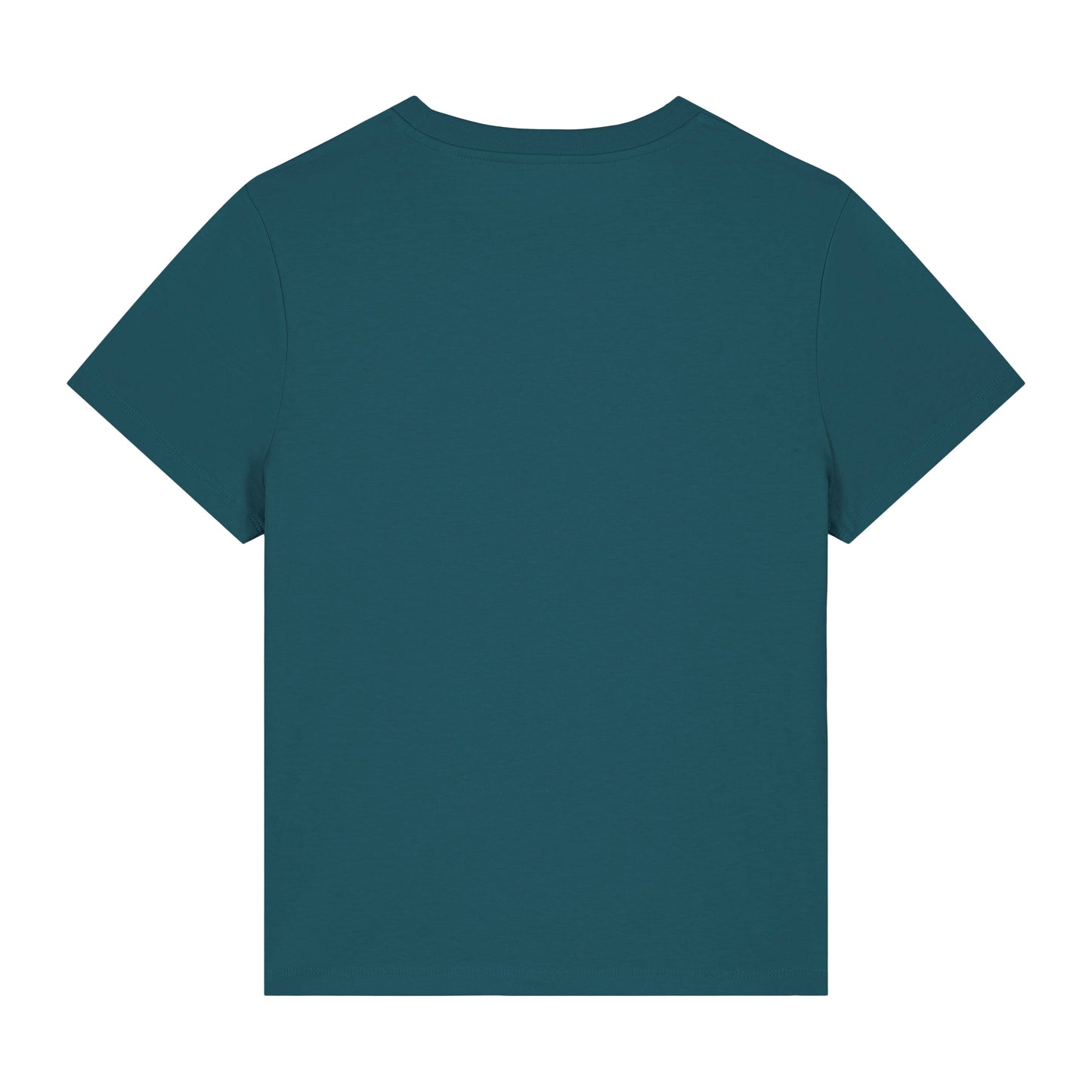 Plain teal t-shirt on a white background