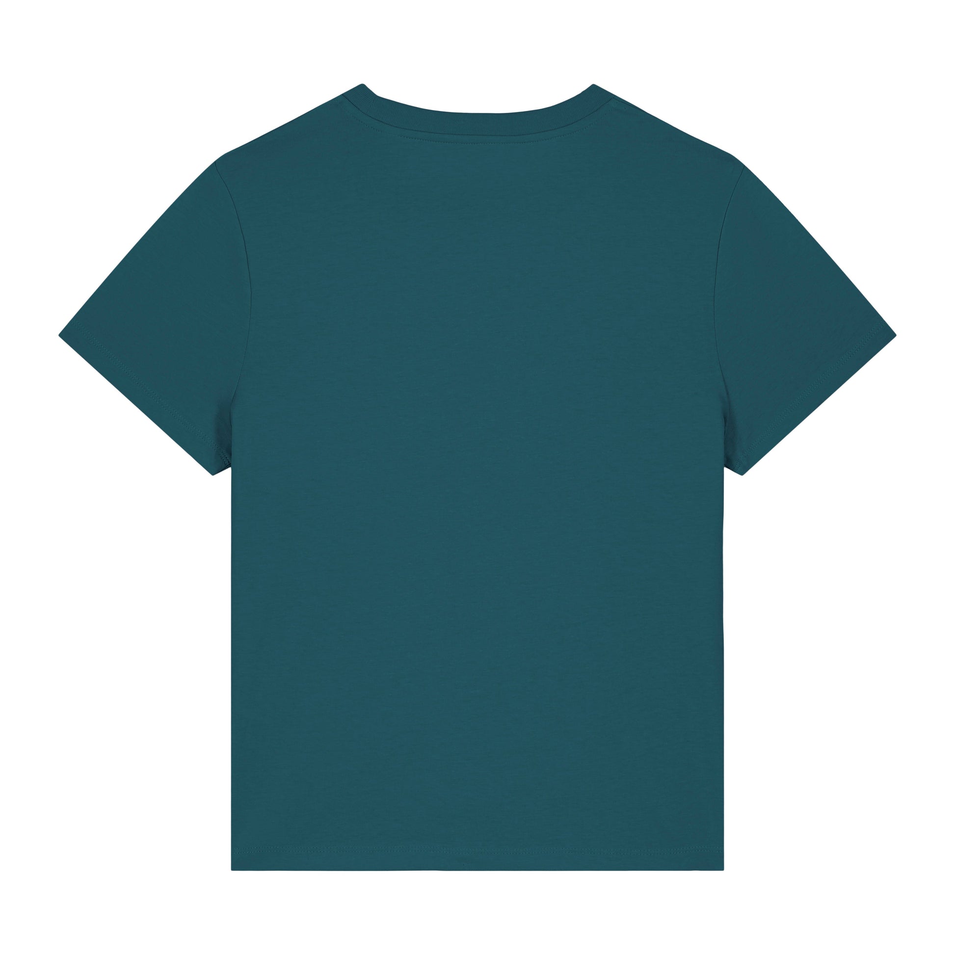 Plain teal t-shirt on a white background