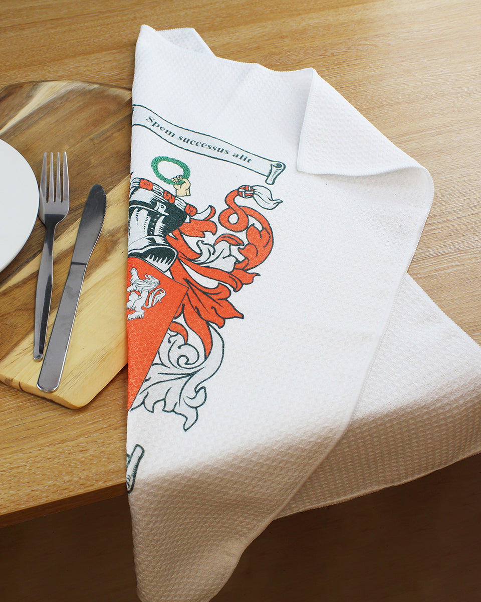 Tea Towel with Family Crest (Coat of Arms)