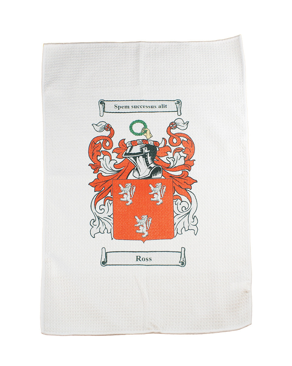 Tea Towel with Family Crest (Coat of Arms)