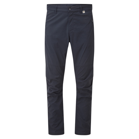 Men's Where Nature Leads Insect Shield trousers front view in navy with slim fit design