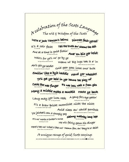 Scots Wit & Wisdom Tea Towel