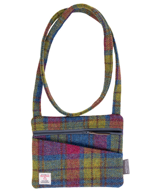 Multi Coloured Harris Tweed Cross Body Bag