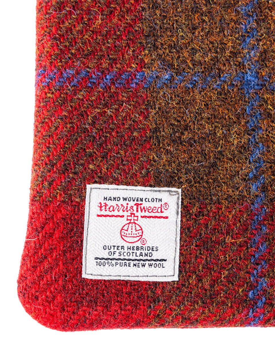 Red Harris Tweed Cross Body Bag