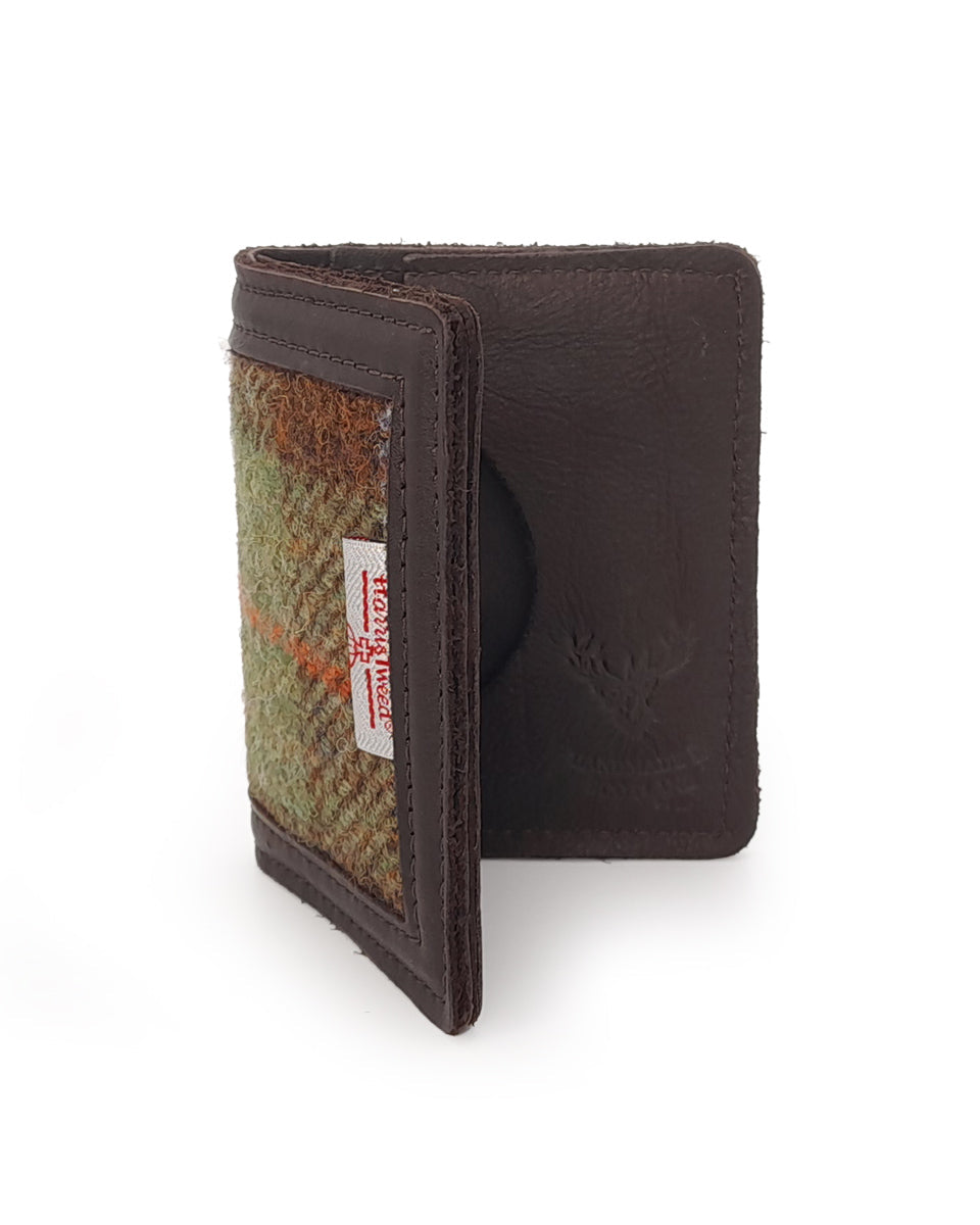 Barrhead Harris Tweed Leather Wallet