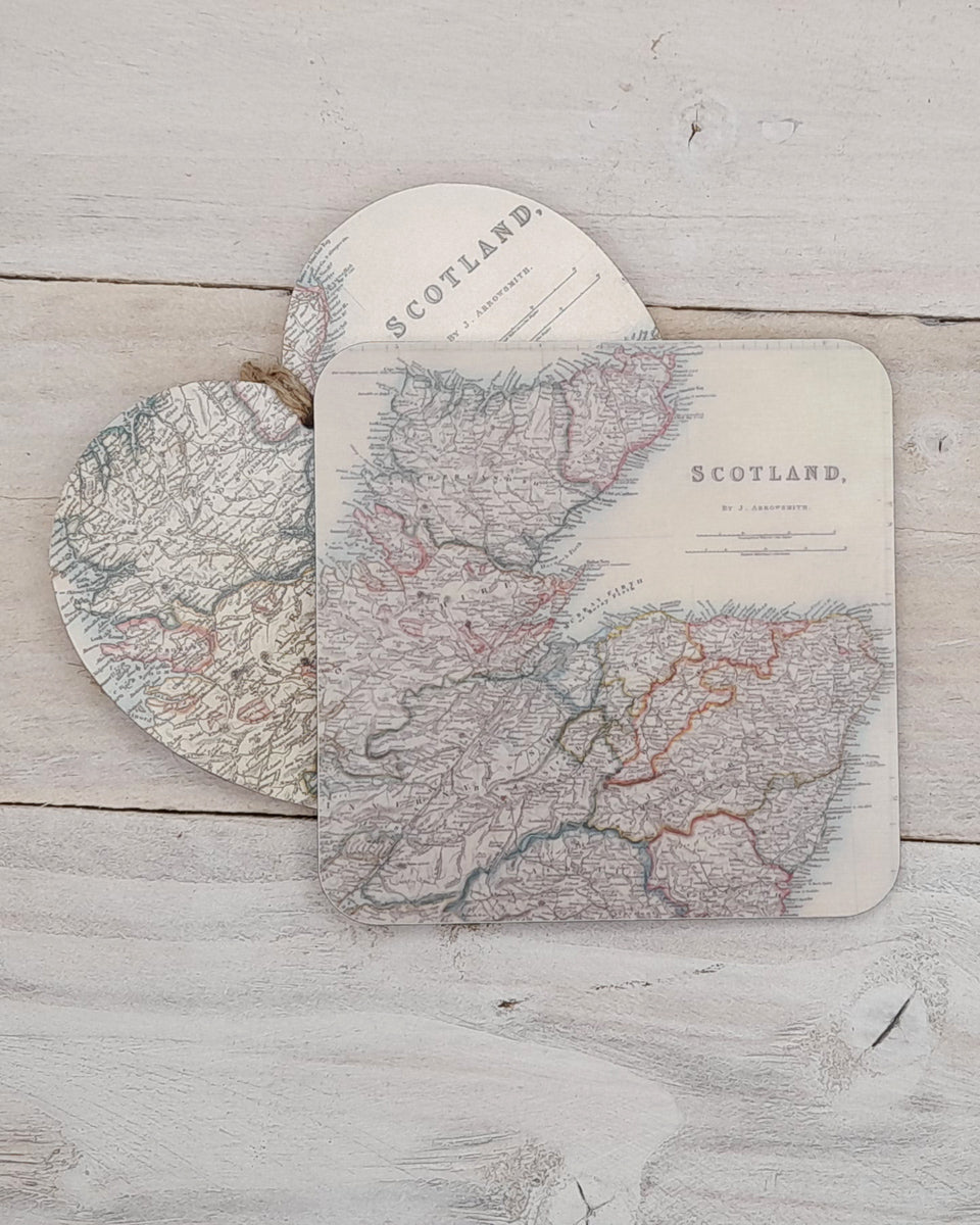 Scotland Map Coaster by Block Art