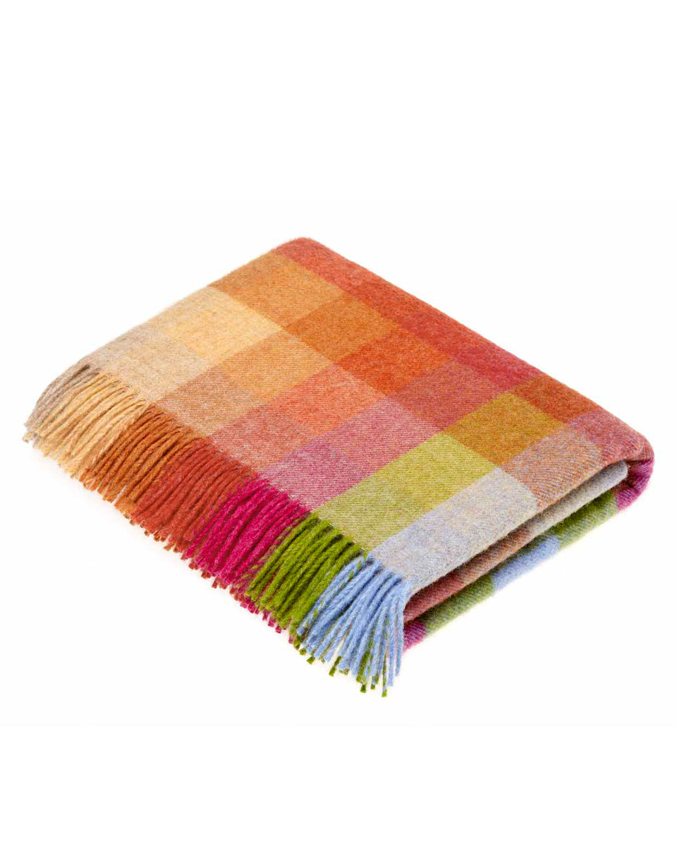 Harlequin Throws - Sunshine Orange