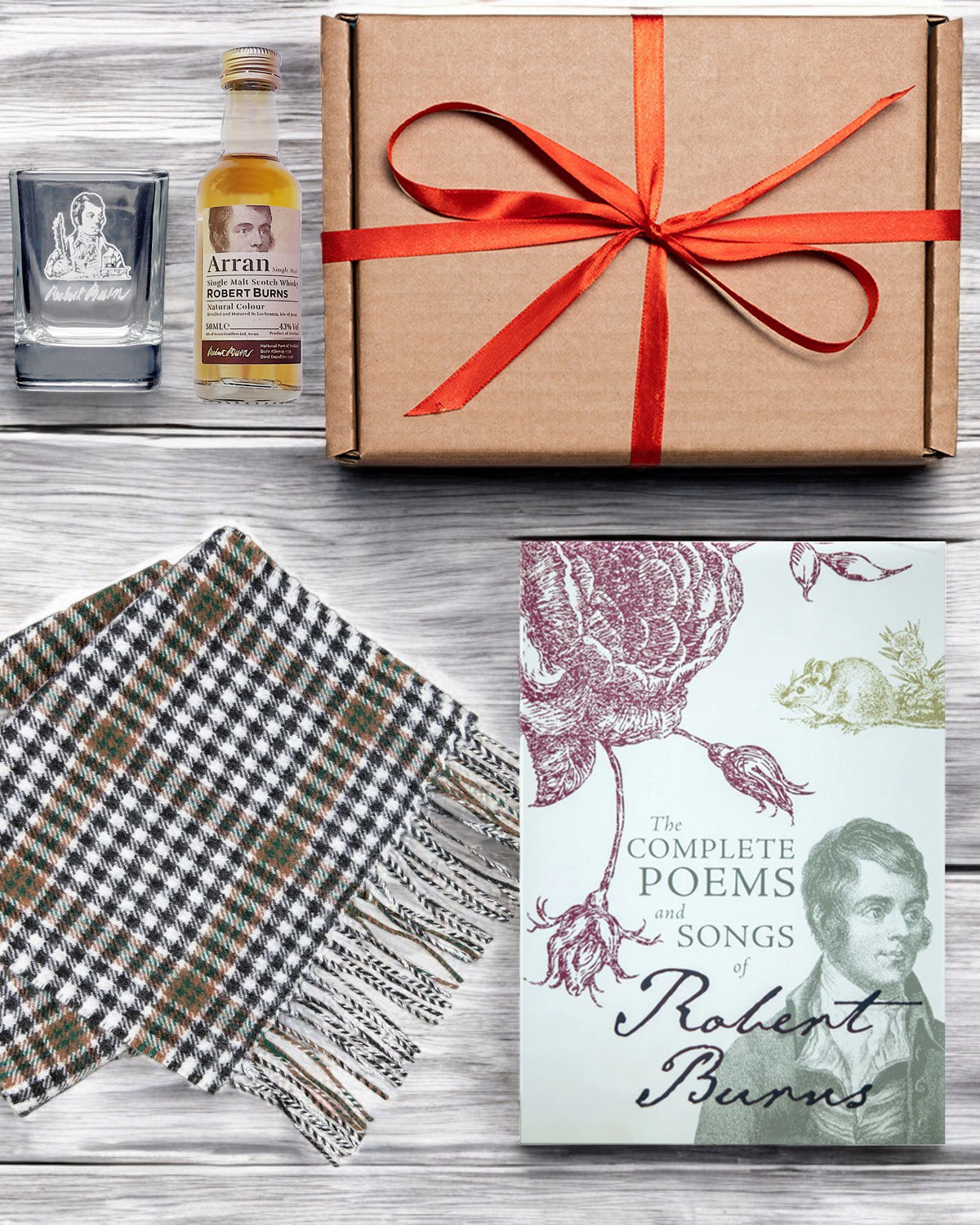 Robert Burns Gift Box with Scarf