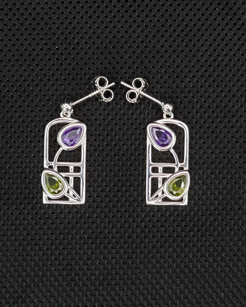 CAIRN Orecchini da donna Charles Rennie Mackintosh, in argento CAIRN Orecchini da donna Charles Rennie Mackintosh, in argento