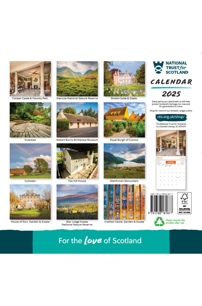 National Trust for Scotland 2025 Calendar