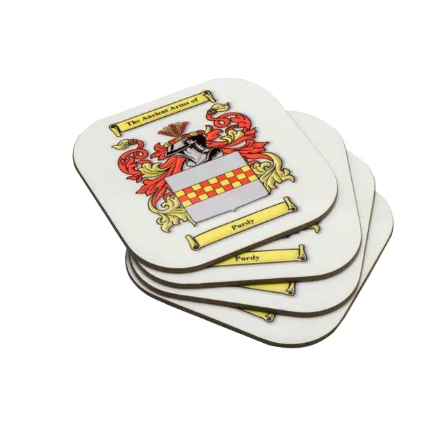 Coasters with Family Crest (Coat of Arms)