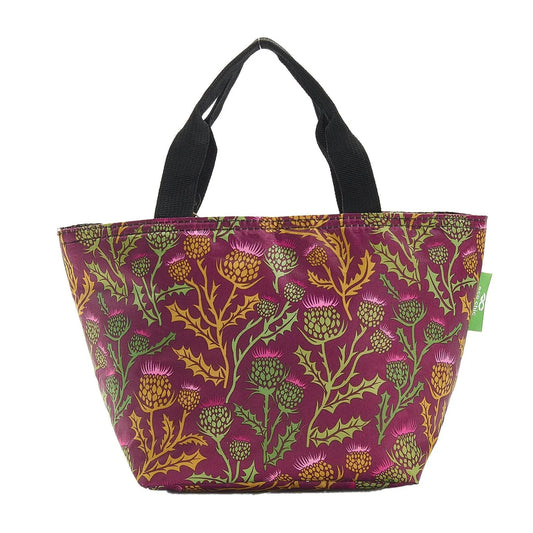 Eco Chic Lightweight Foldable Lunch Bag Thistle