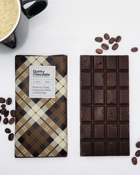 Quirky Roaring Stag Espresso Coffee Chocolate Bar