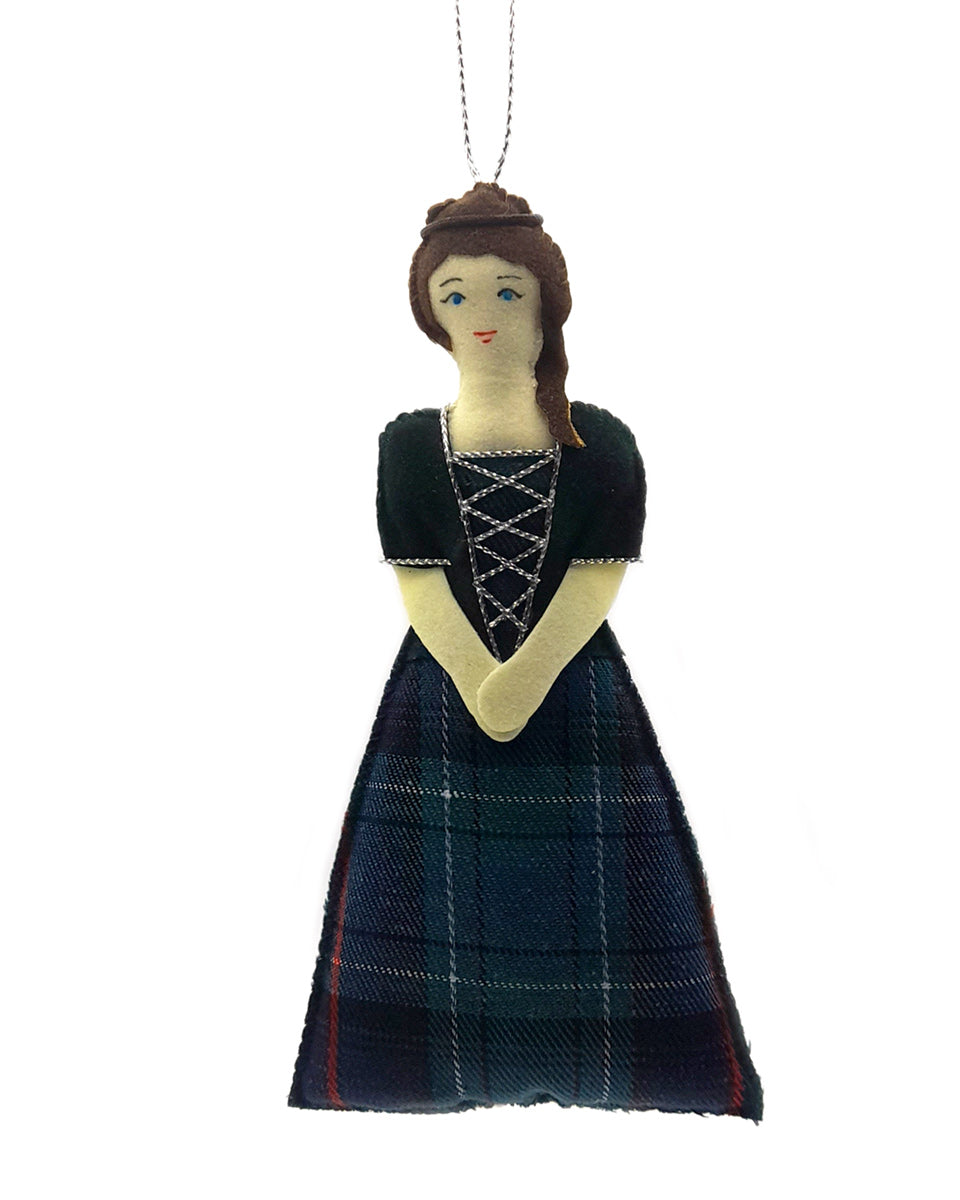 Highland Lady Christmas Decoration