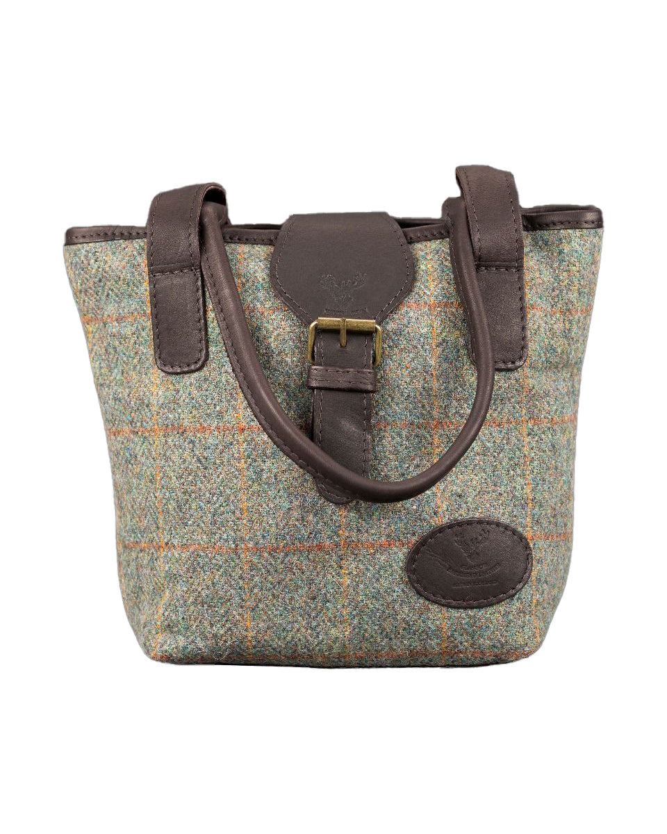 Green Harris Tweed Handbag