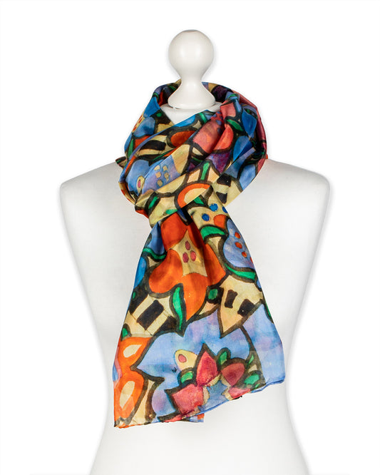 Mackintosh Flowers Habotai Silk Wrap