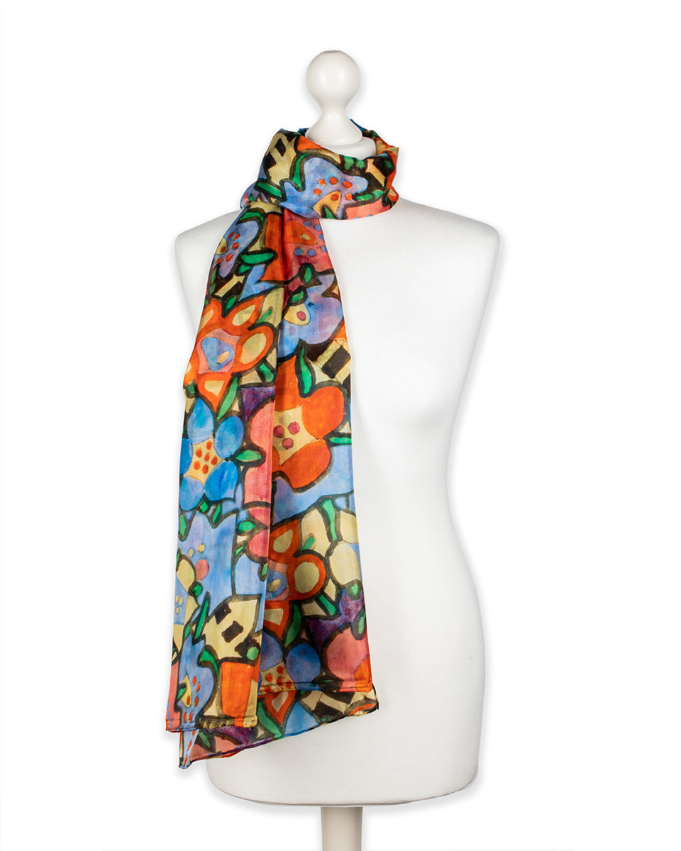 Mackintosh Flowers Habotai Silk Wrap