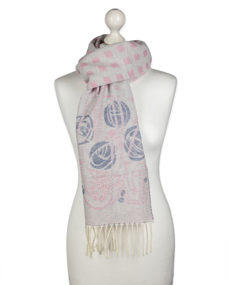 Scarf with Mackintosh Rose