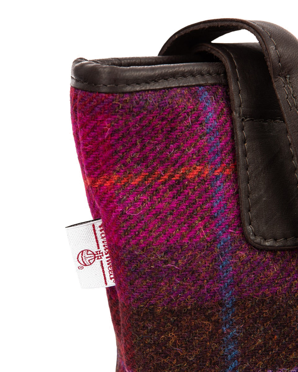 Bright Pink Harris Tweed Handbag