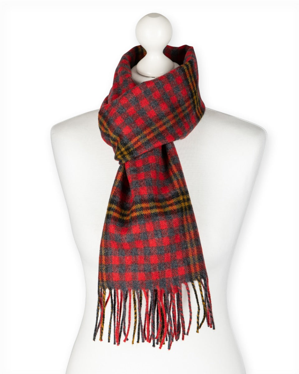 Red Red Rose Tartan Lambswool Scarf