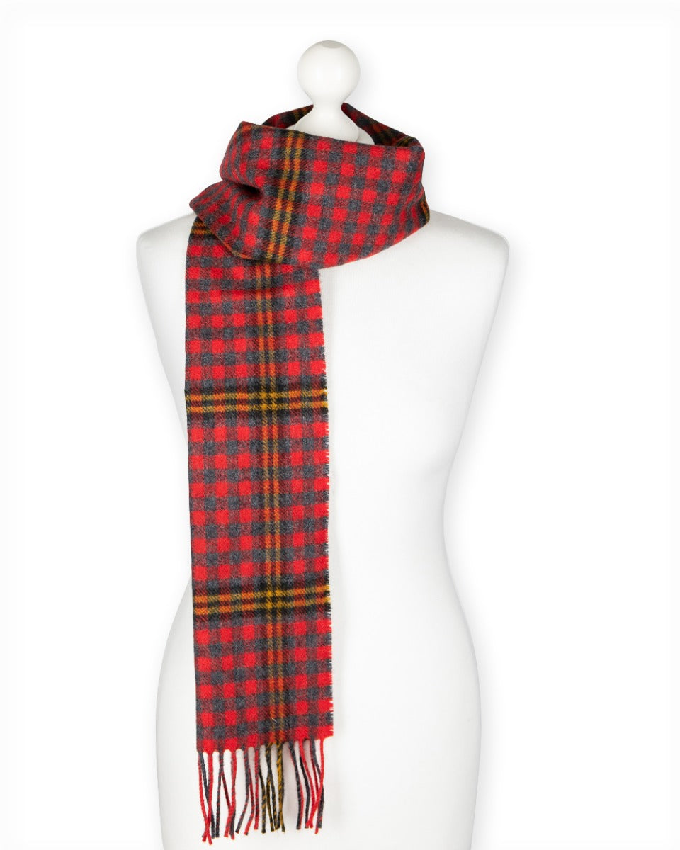 Red Red Rose Tartan Lambswool Scarf