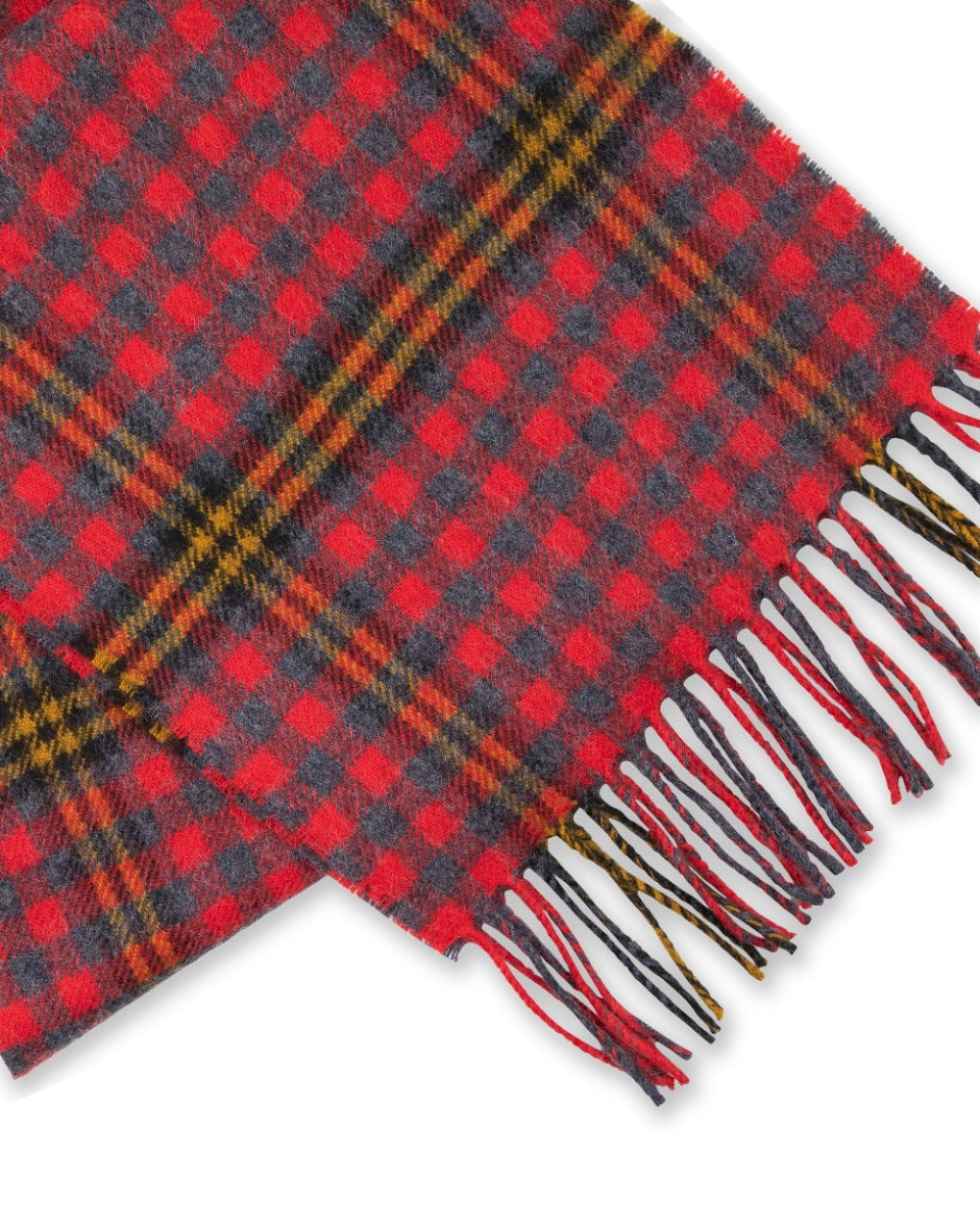 Red Red Rose Tartan Lambswool Scarf