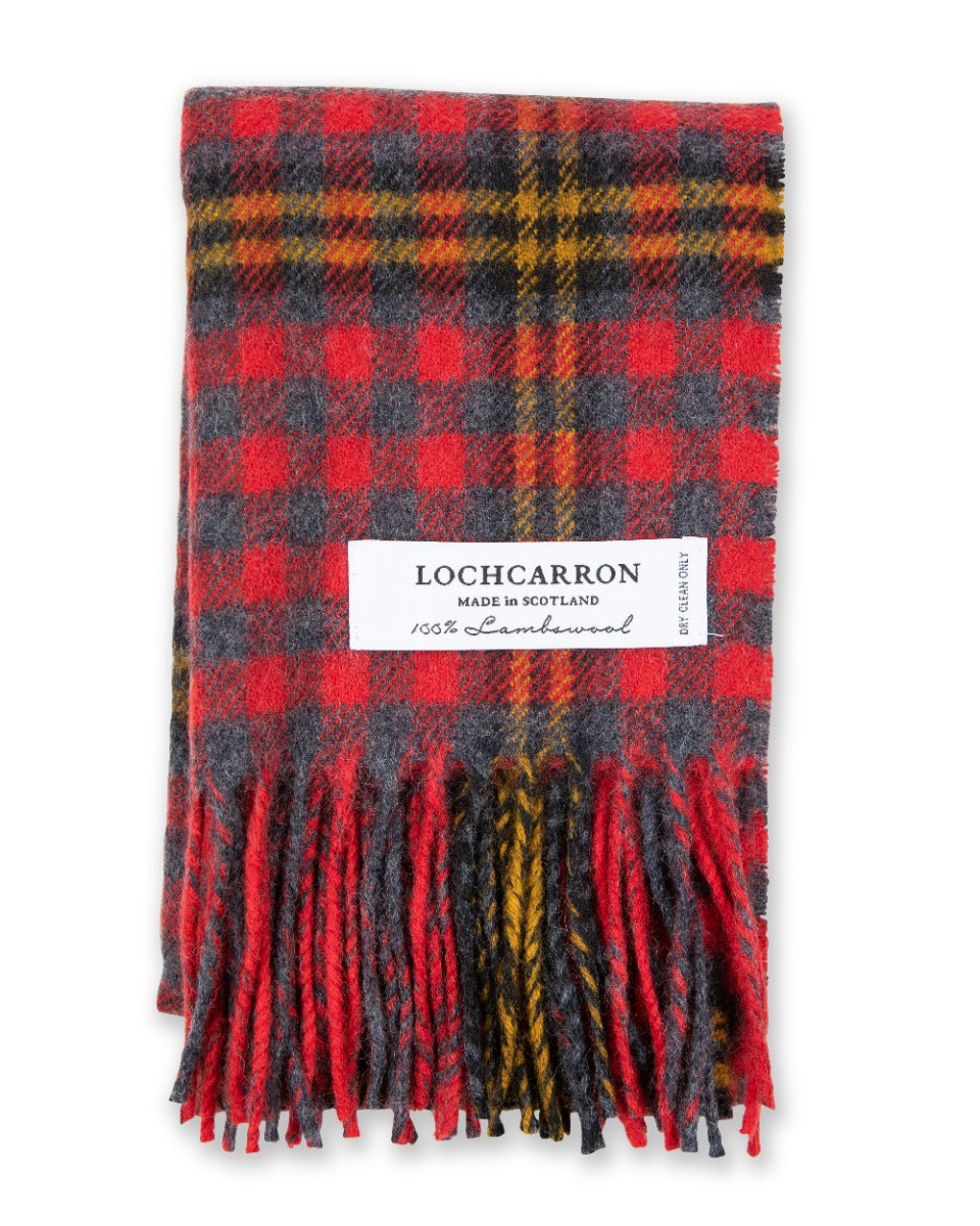 Red Red Rose Tartan Lambswool Scarf