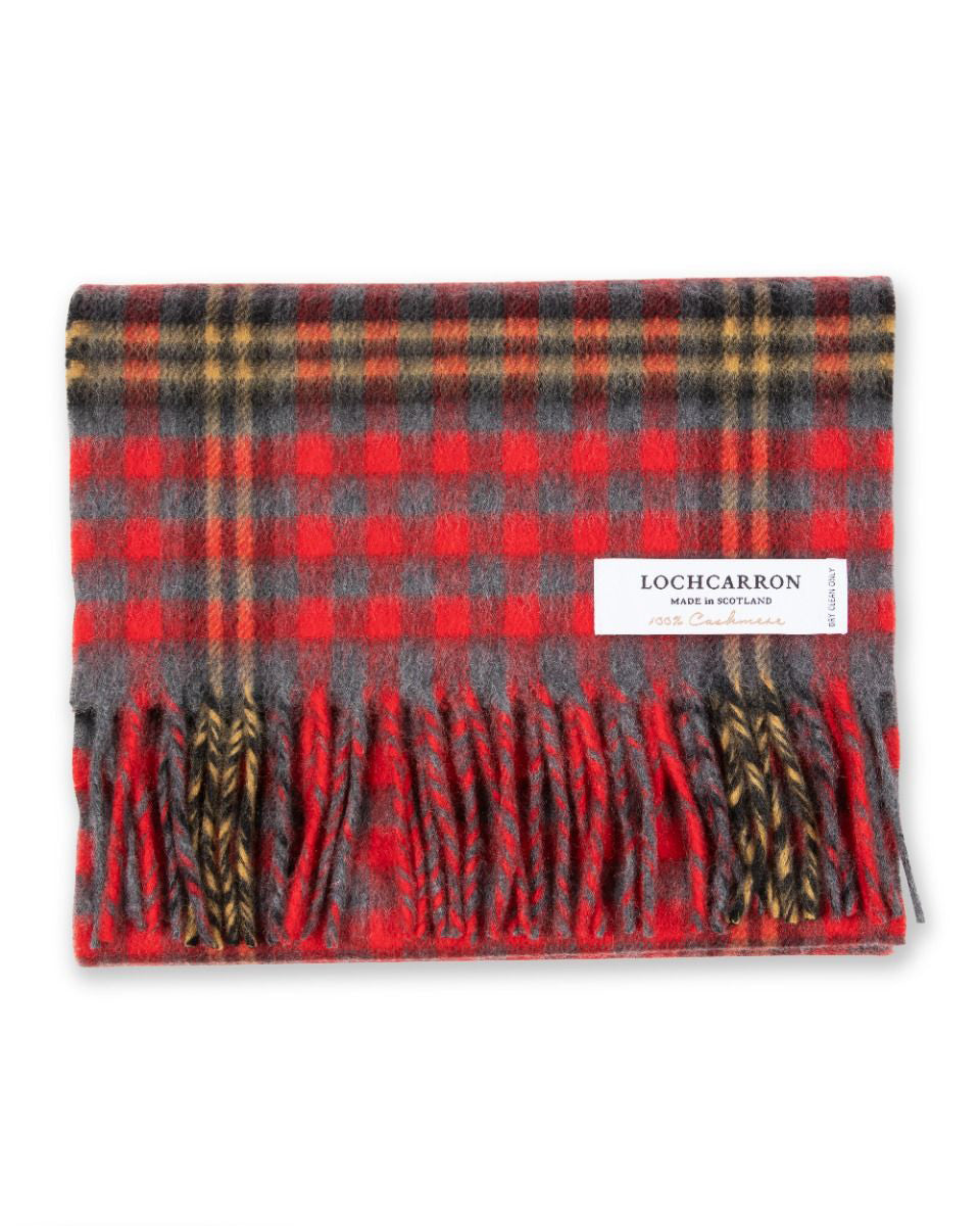 Rose Check Luxury Cashmere Scarf - Made in Scotland good