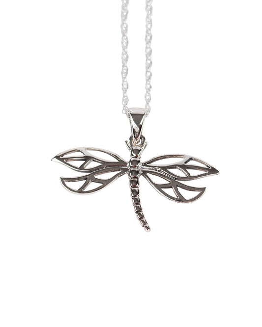 Outlander Inspired Dragonfly Silver Pendant