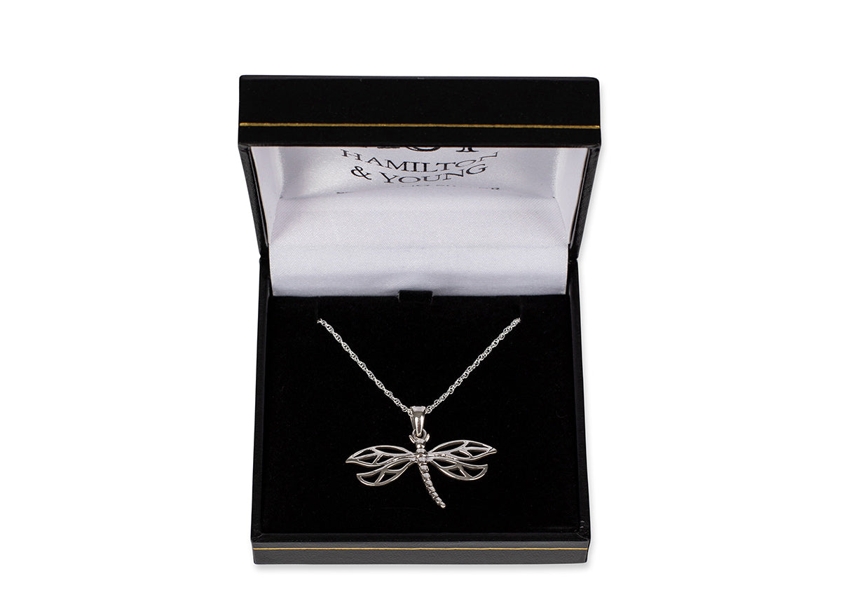 Outlander Inspired Dragonfly Silver Pendant