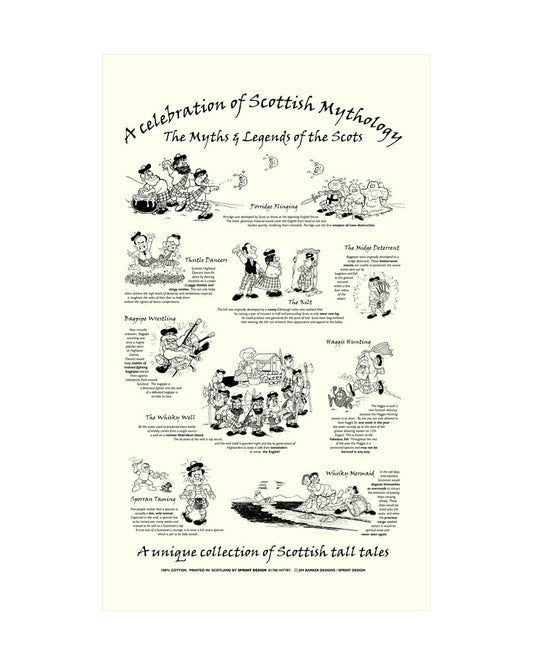 Scottish Myths & Legends Tea Towel