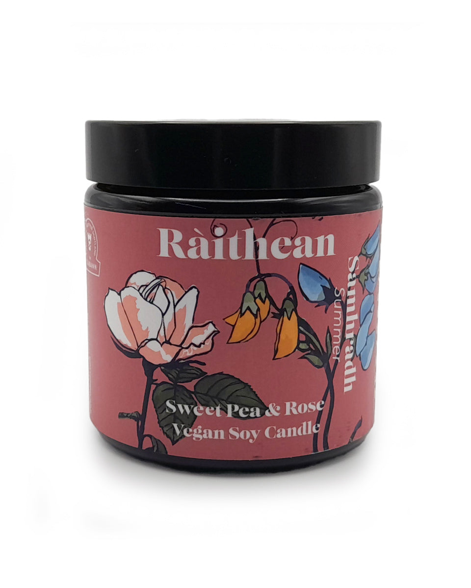 Ràithean Summer Candle - Sweet Pea & Rose