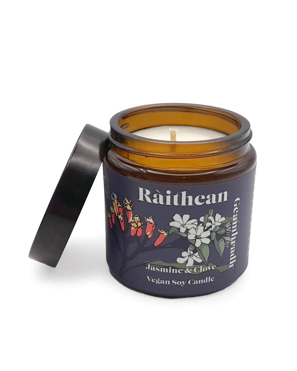 Ràithean Winter Vegan Soy Candle - Jasmine & Clove